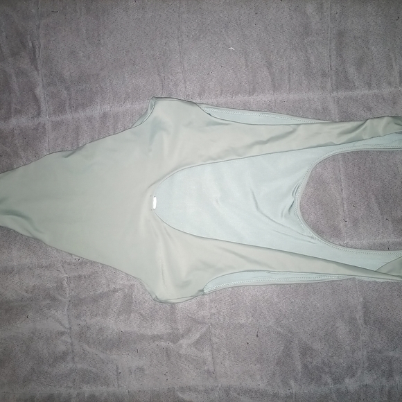 Aerie Gray Women's One Piece Swimsuit - Picture 5 of 6
